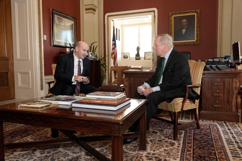 DURBIN MEETS WITH AUSTRALIAN AMBASSADOR TO THE U.S., GREG MORIARTY